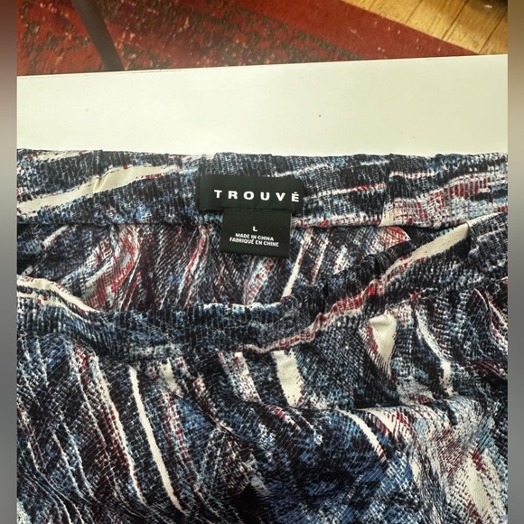 Trouvé blue funky printed mini skirt size Large - Picture 4 of 6